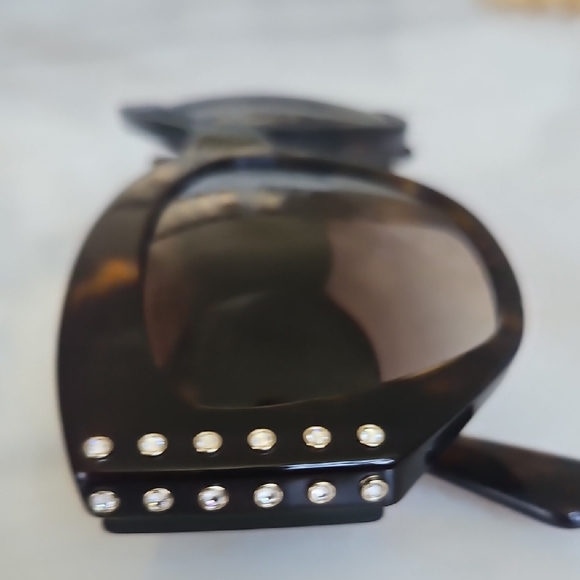 Valentino Black Sunglasses with Crystal Details main image 6